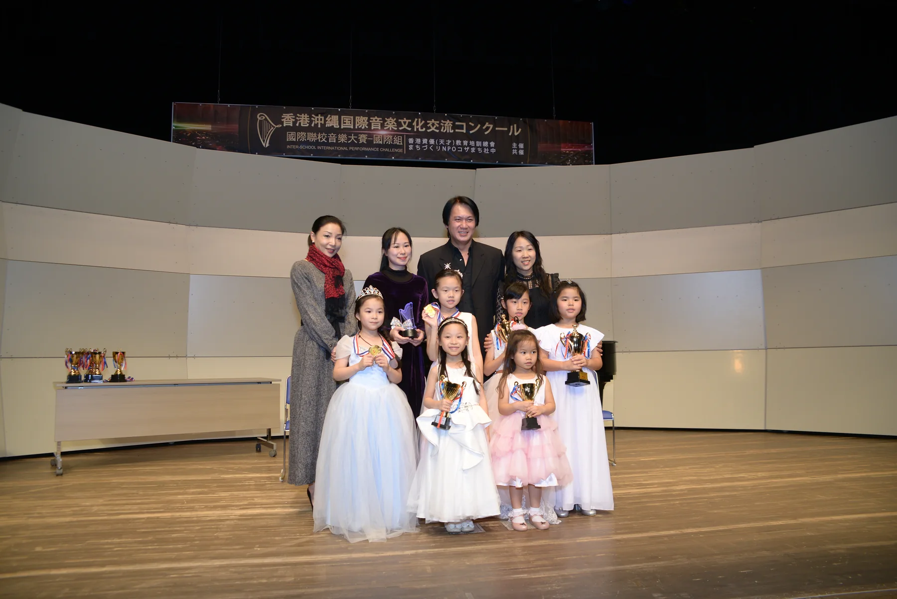 2019香港沖繩國際音樂文化交流分組得獎者與評審合照